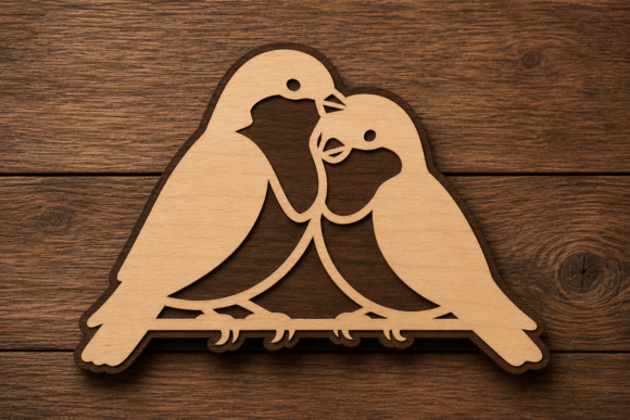 Download Love Birds Laser Cut SVG File Love Bird - Svg Collection