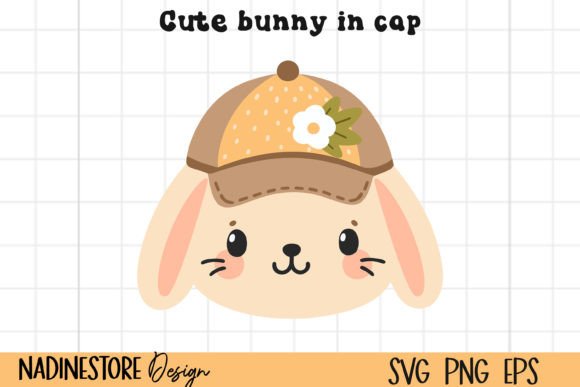 Download Doodle Bunny with Cap SVG, EPS, PNG. - Svg Collection