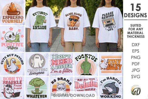 Download Sarcastic SVG Bundle. Funny Shirt Design - Svg Collection