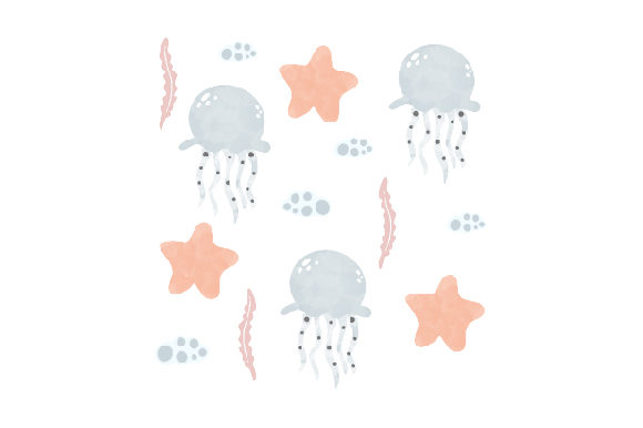 Download Watercolor Sea Animals Pattern - Sea animals pattern Collection