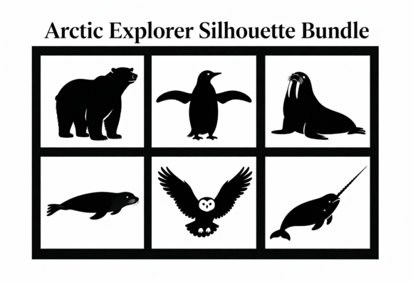 Download Arctic Animals Silhouette Bundle SVG - Svg Collection