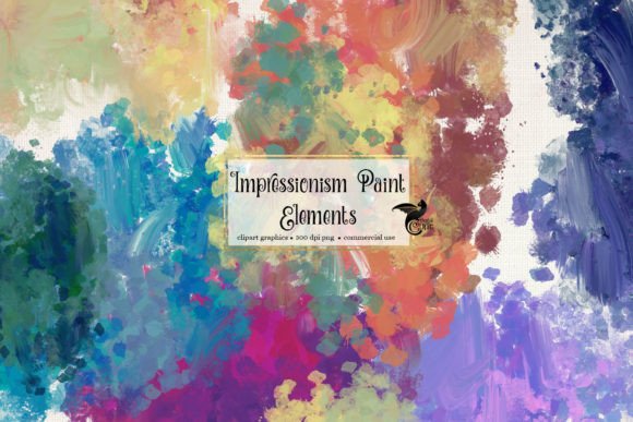 Download Impressionism Paint Elements Clipart - Premium Resources