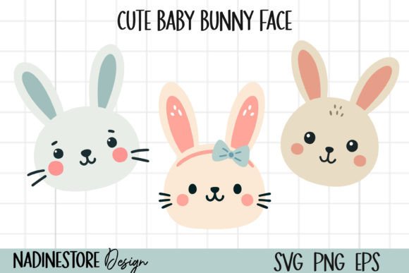 Download Doodle Bunny Face for Kids SVG, EPS, PNG - Svg Collection