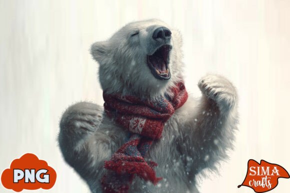 Download Christmas Animals Celebrating Polar Bear - Premium Resources