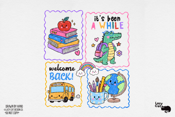 Download Back to School Crocodile Hand-Drawn PNG - Crocodile Collection