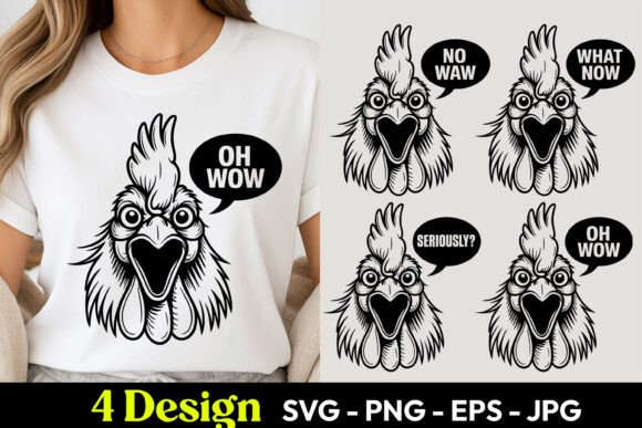 Download Chicken Wow Expression SVG PNG - Svg Collection