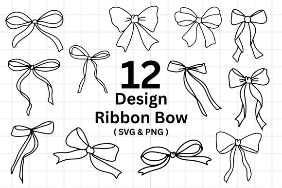 Download Ribbon Bow Svg Bundle Illustration - Svg Collection