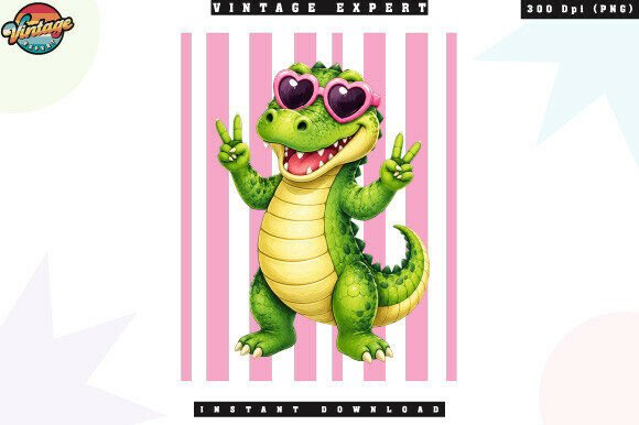 Download Pink Sunglasses Crocodile PNG - Crocodile Collection