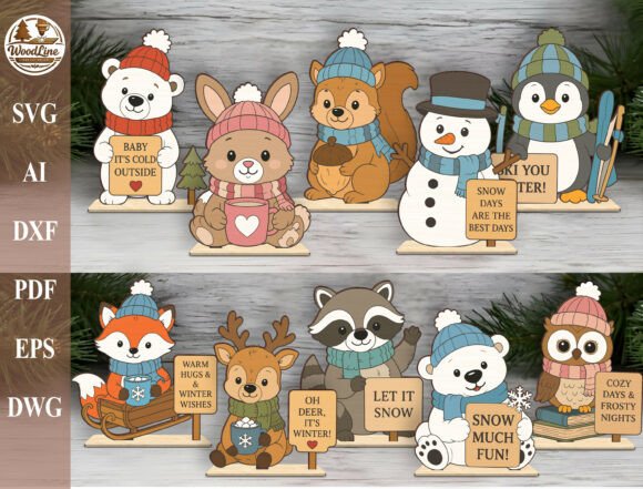 Download Winter Woodland Animal SVG Bundle - Svg Collection